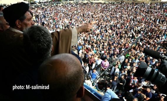 حضور گسترده و پرشور مردم دهدشت در نطق انخاباتی حجت الاسلام موحد/پایگاه خبری کهگیلویه