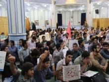 دانشجویان دانشگاه های جنوب کشور در دانشگاه شیراز تحصن کردند/تصاویر